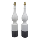 Pair of white lamps by Philippe Capelle, France, Circa 1970