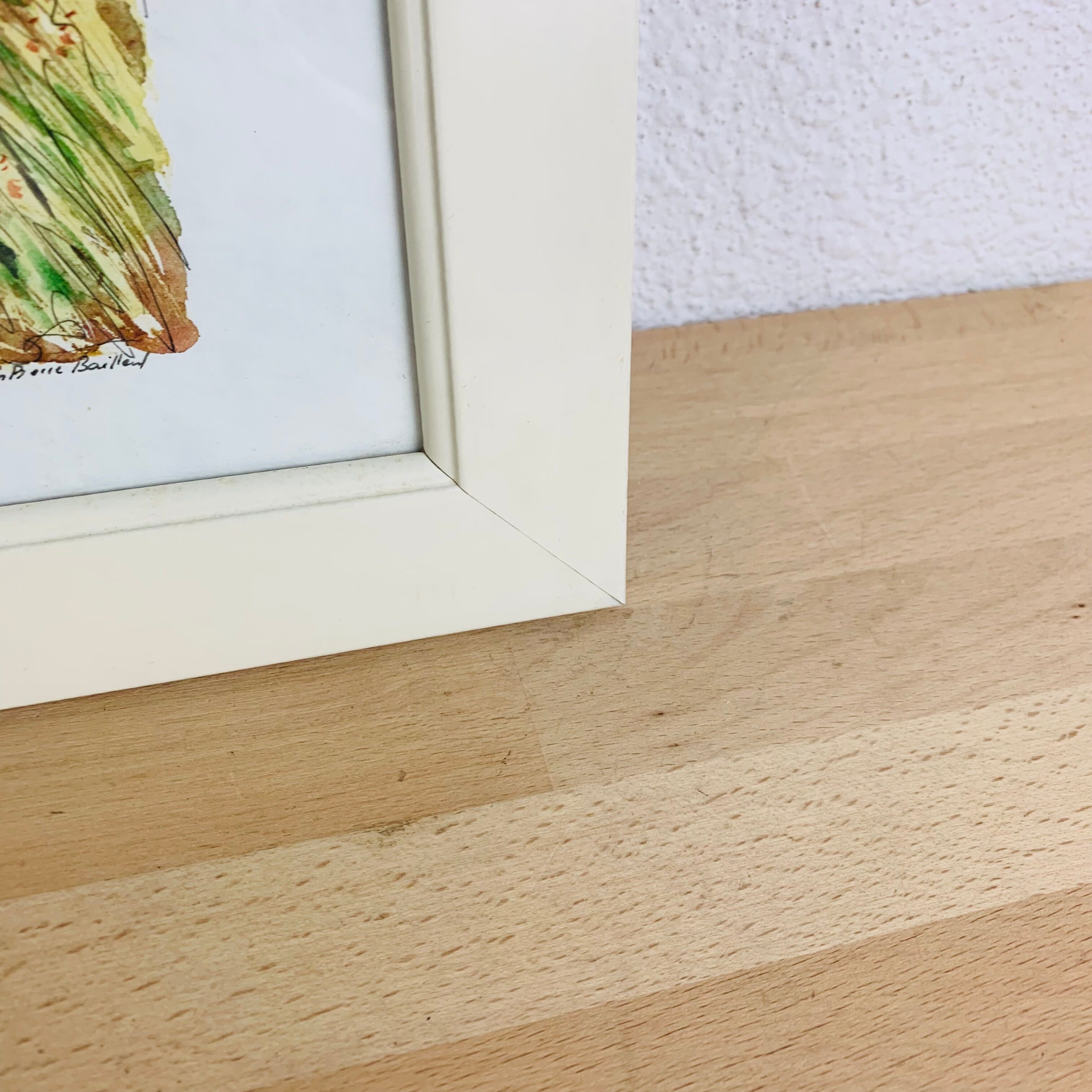 Marine watercolor painting by Jean Pierre Bailleul "La Roubine"