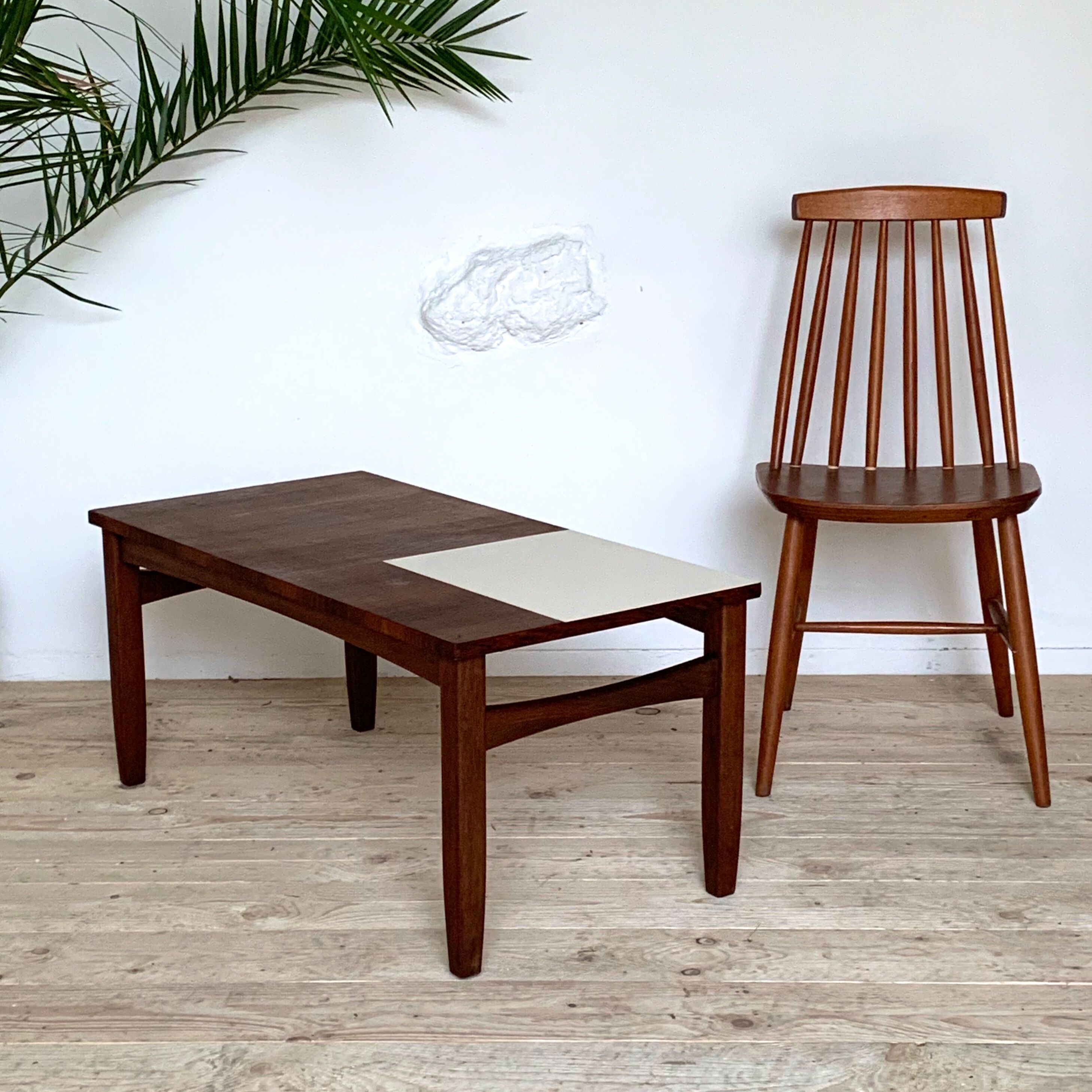 Vintage and rosewood coffee table