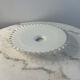 Abat-jour ancien en opaline blanche 25,5cm