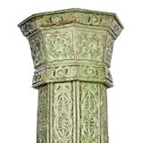 Large carved wooden columns