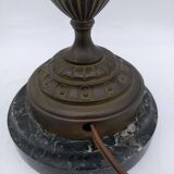 Pied de lampe en bronze / laiton, fin XIXème