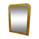 Late 19th century Napoleon III wood and stucco fireplace mirror 87x117cm