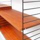 String teak wall shelf by Kajsa & Nisse Strinning, 1950s