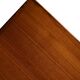 Table basse scandinave vintage en teck avec bord sculpté