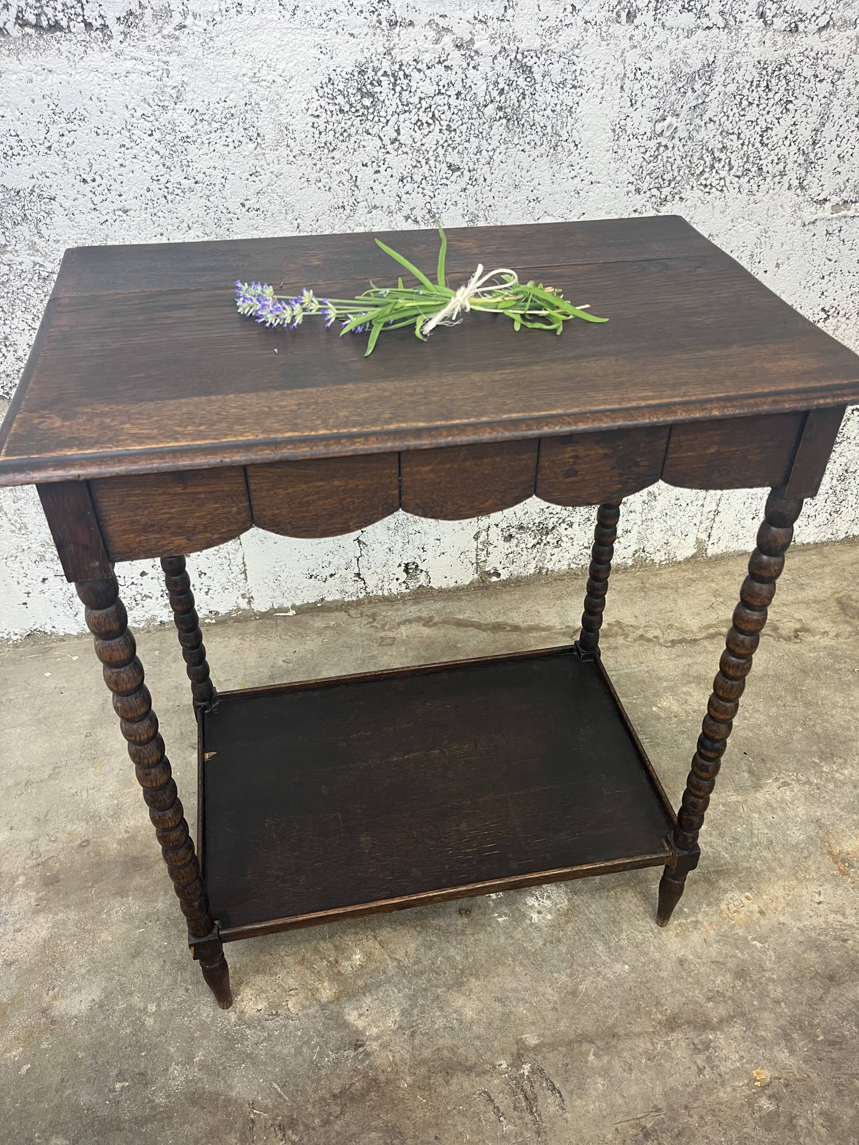 Table d'appoint à double plateau