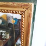 Rectangular mirror with beaded threads 35x128cm