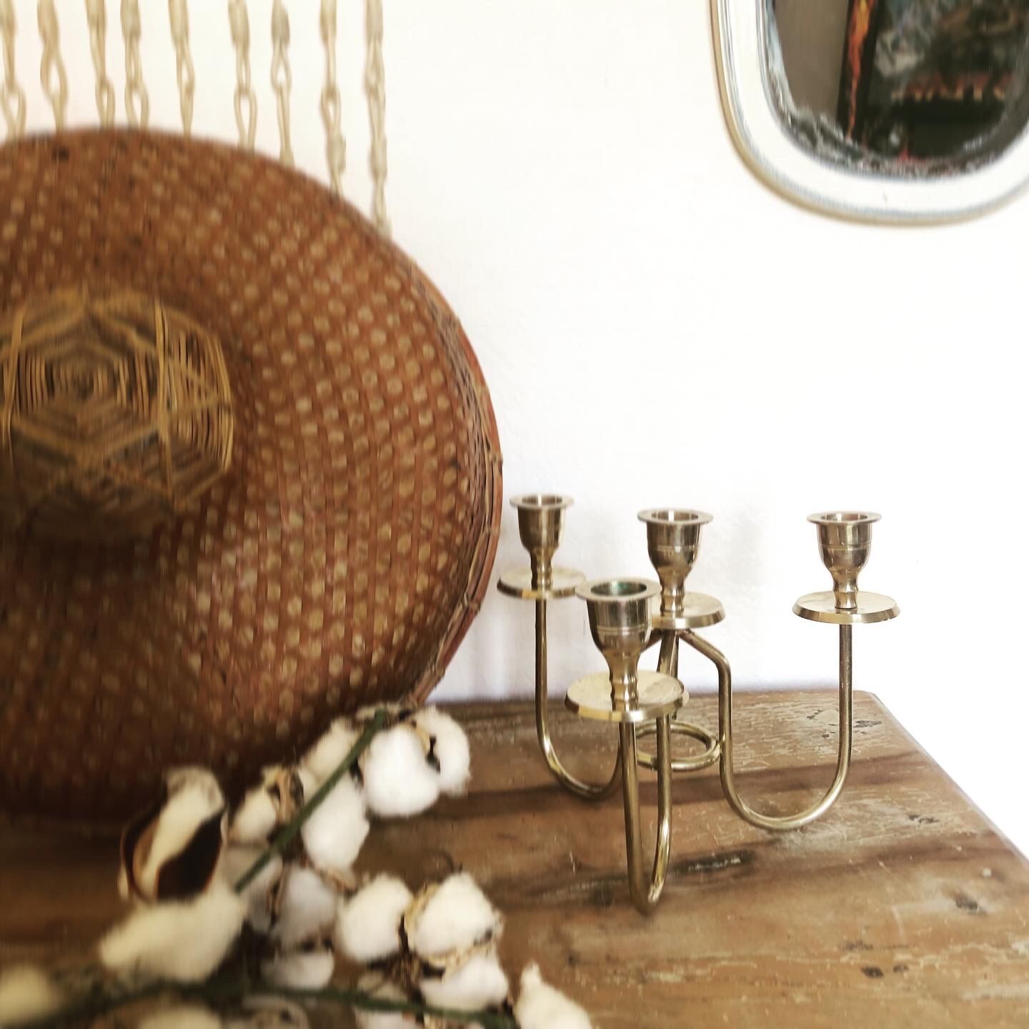 Chandelier quatre branches en laiton