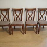 Solid oak chairs set of 4