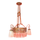 Chandelier in wrought iron from the "art deco" period (1925)