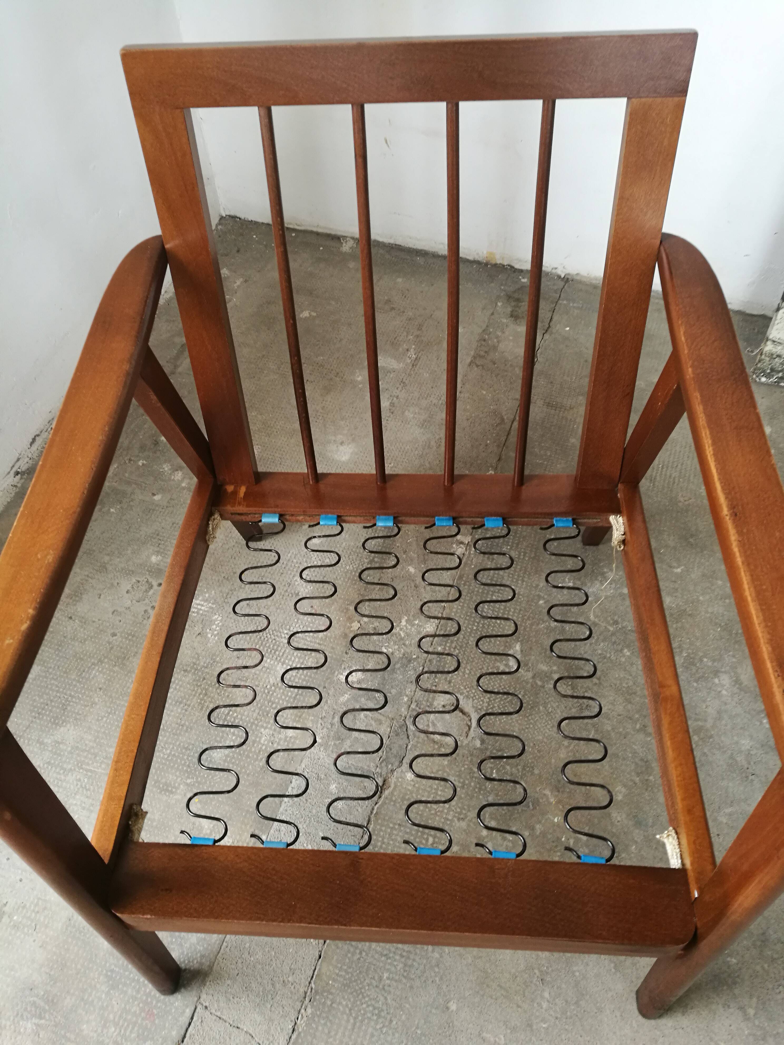 Vintage armchair with Scandinavian shapes