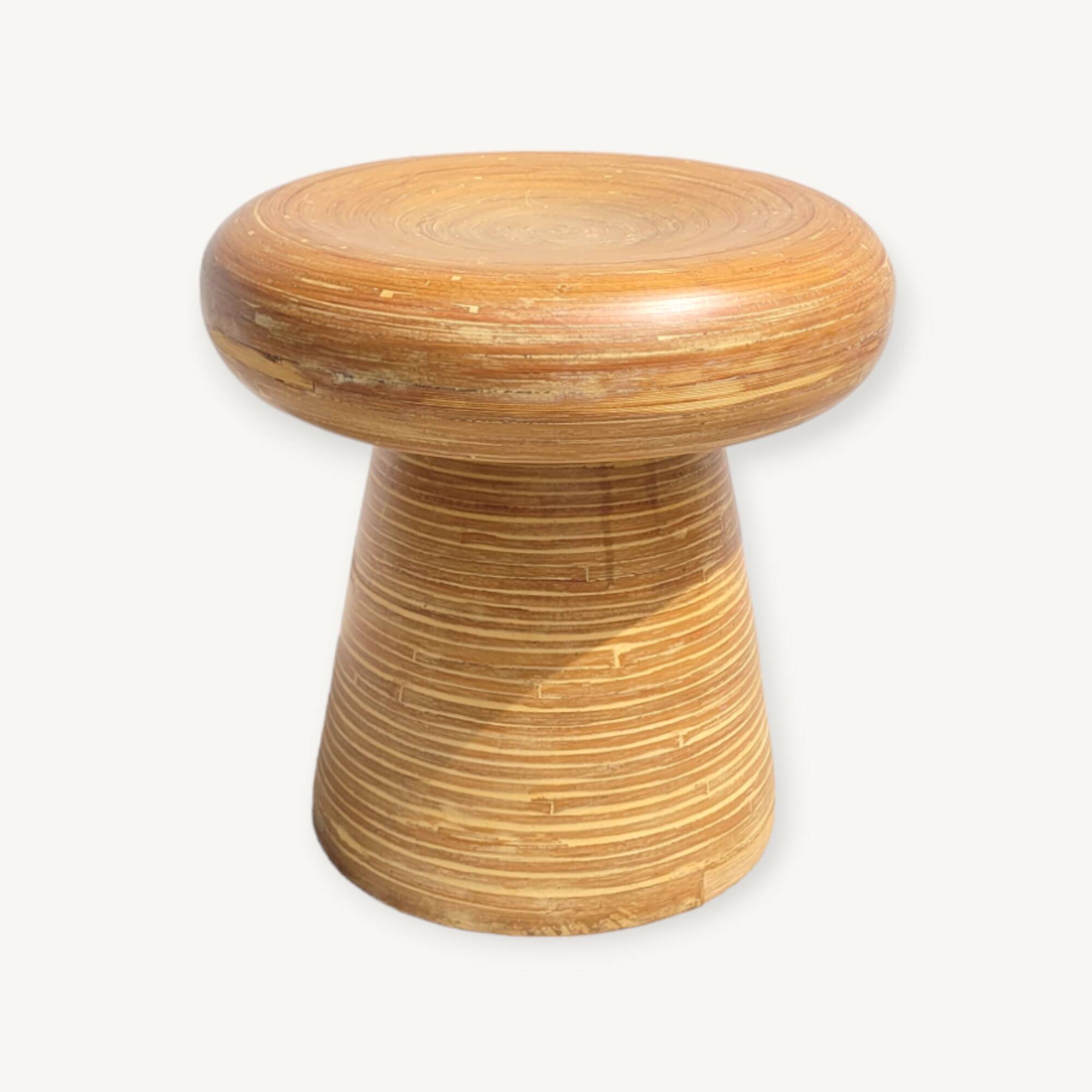 Bamboo mushroom stool 1980