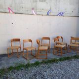 Baumann sleigh chairs, set of 8