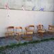 Baumann sleigh chairs, set of 8