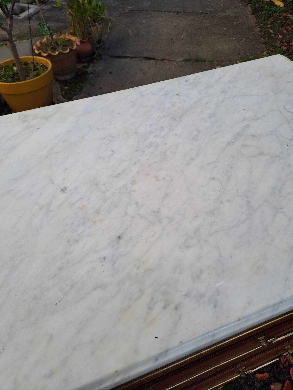 Louis XVI chest of drawers, mahogany, late 18th century, early 19th century