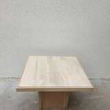 Travertine coffee table
