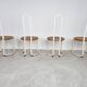 Chaises de salle à manger postmodernes vintage, années 1960