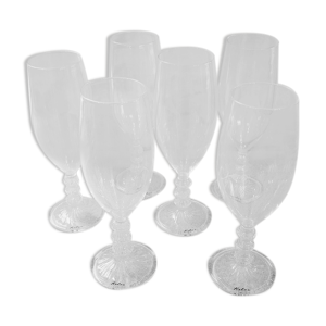 6 flutes à champagne