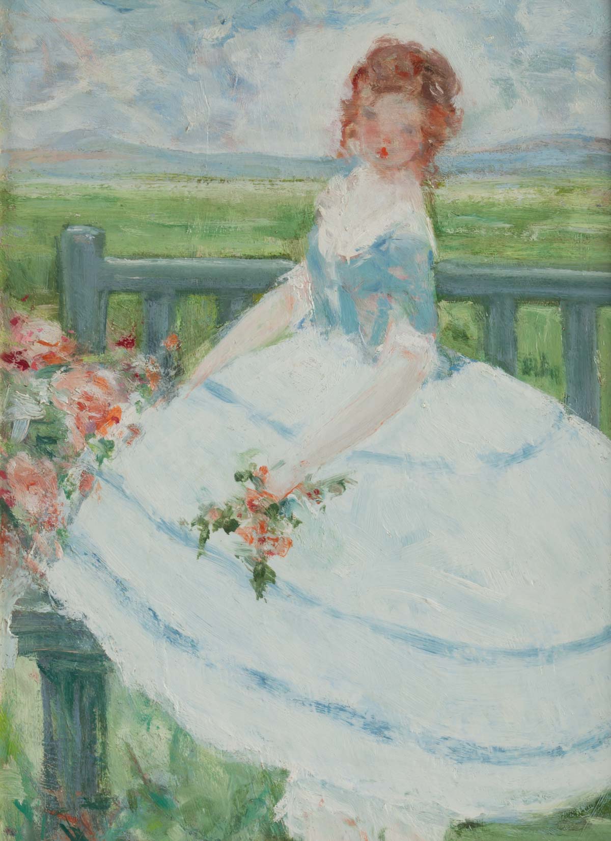 The girl with the blue bodice by Antoine Rodondi