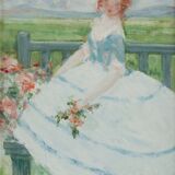 The girl with the blue bodice by Antoine Rodondi