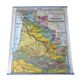 Map by Paul Kaeppelin on the Pyrenees and the Aquitaine basin