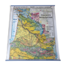 Carte par Paul Kaeppelin sur les Pyrénées et le Bassin d'Aquitaine