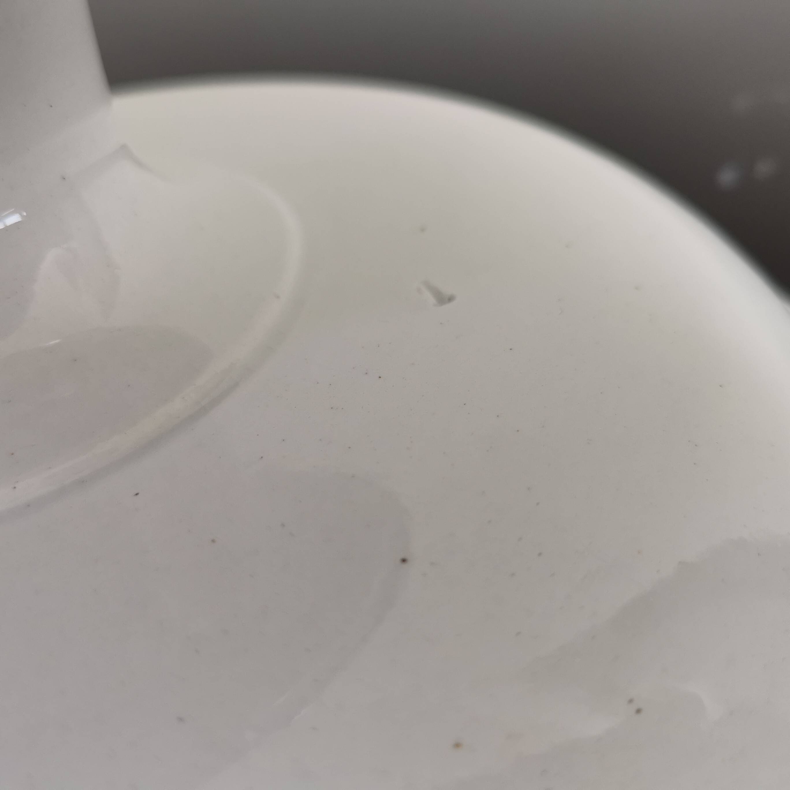 Old earthenware compote bowl L'Amandinoise St Amand France