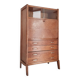 Scandinavian secretary desk - showcase chest of drawers
