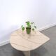 Marmeren druppelvormige tafel