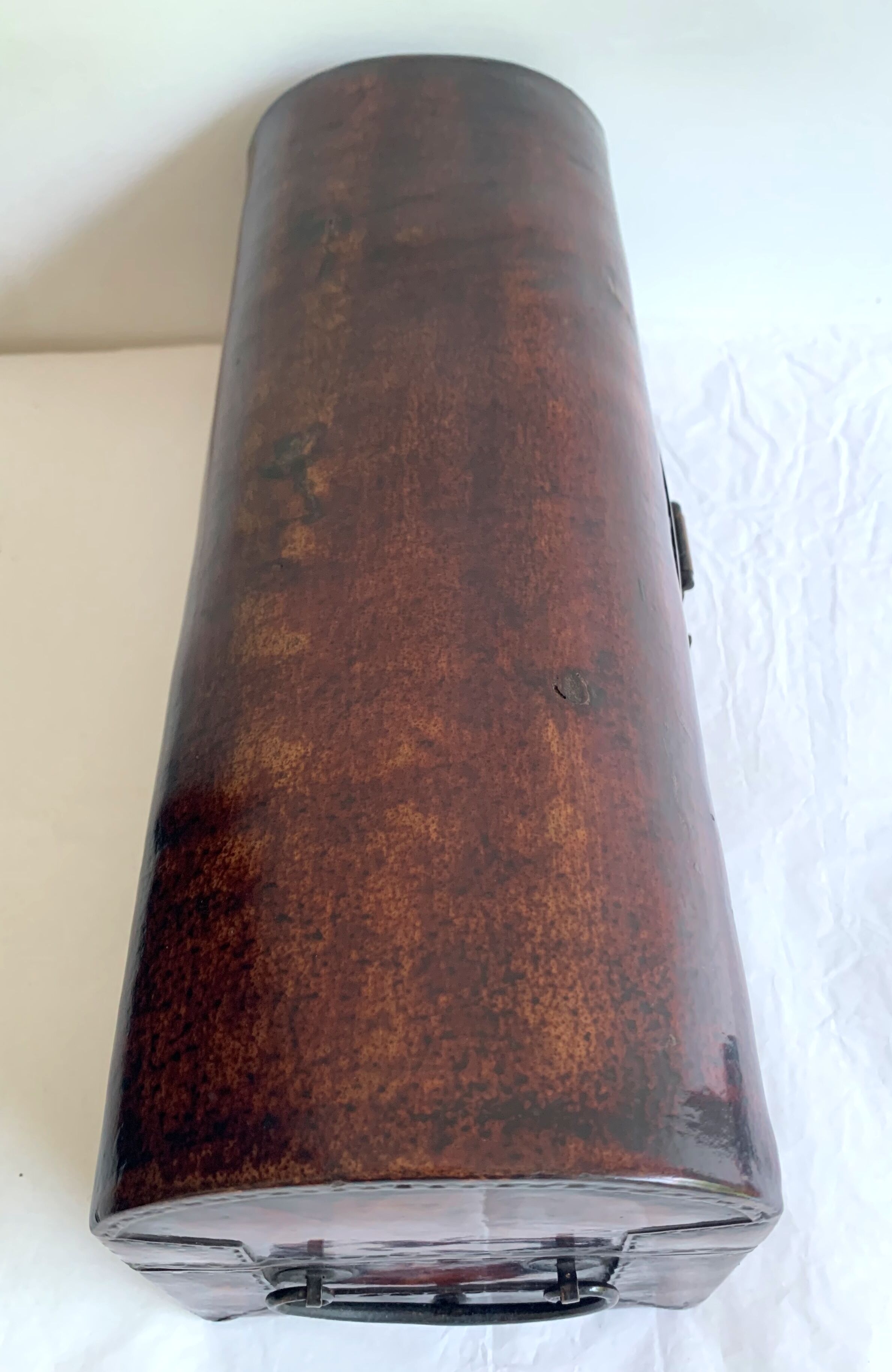 Chinese box covered with leather