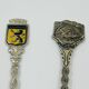 Set of 7 Heraldic Souvenir Spoons from Cities