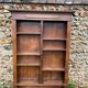 Antique oak wall shelf