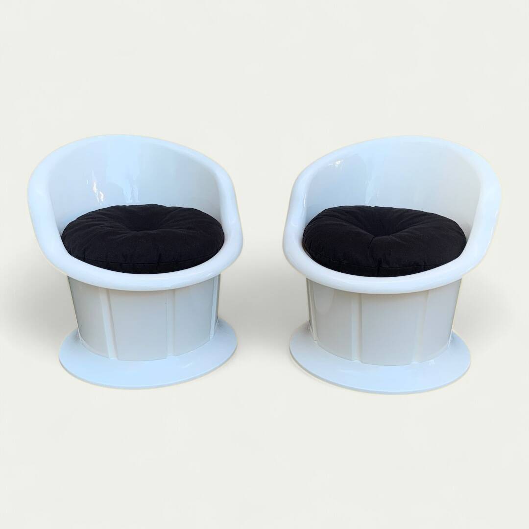 Pair of Popptorp armchairs designed by K. & M. Hagberg for Ikea 1990