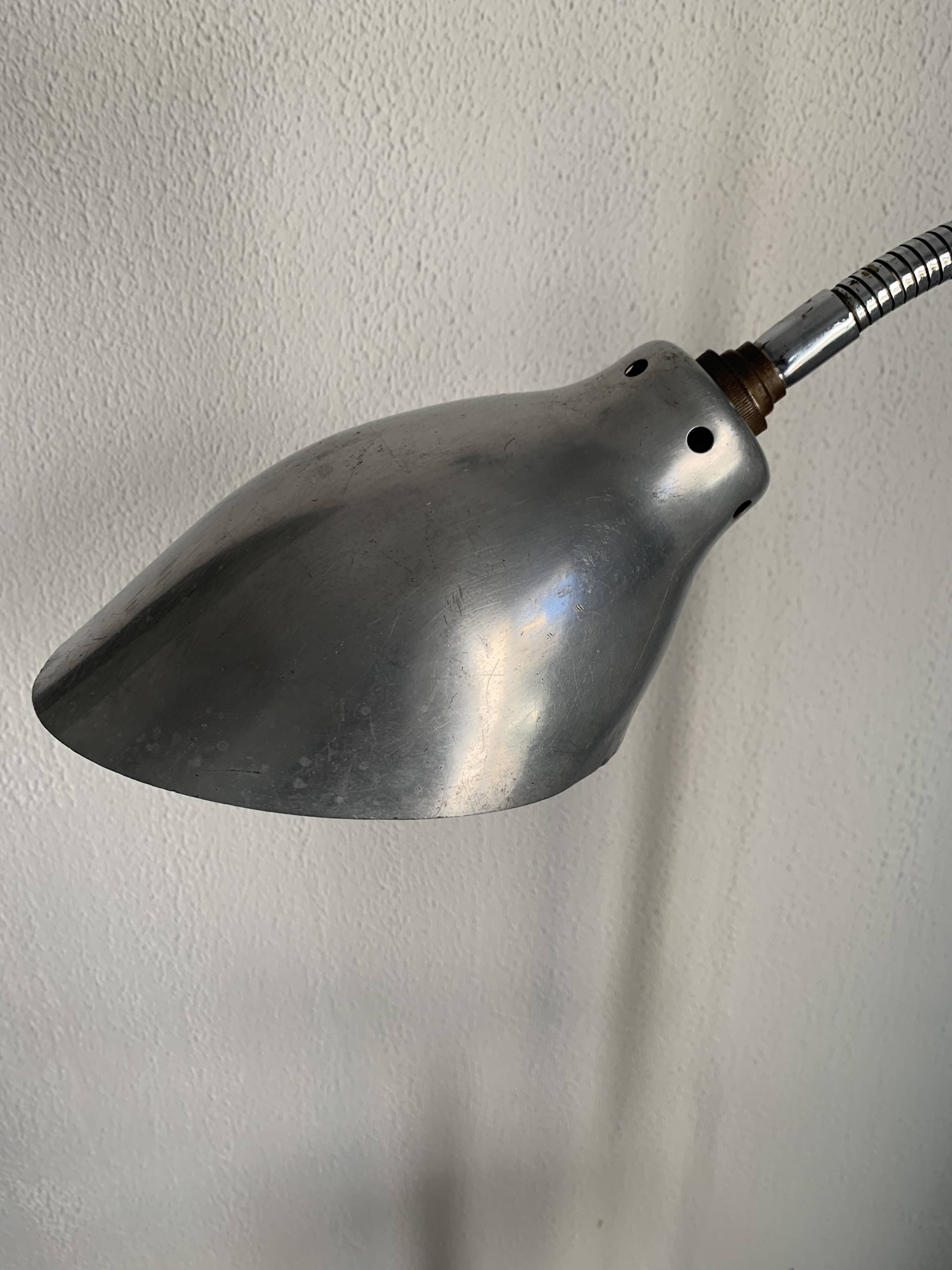 Vintage 1950s industrial workshop factory lamp KI-E-KLAIR - 80 cm