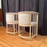 Pair of armchairs designed by Josef Hoffmann for Cabaret Fledermaus, Austri