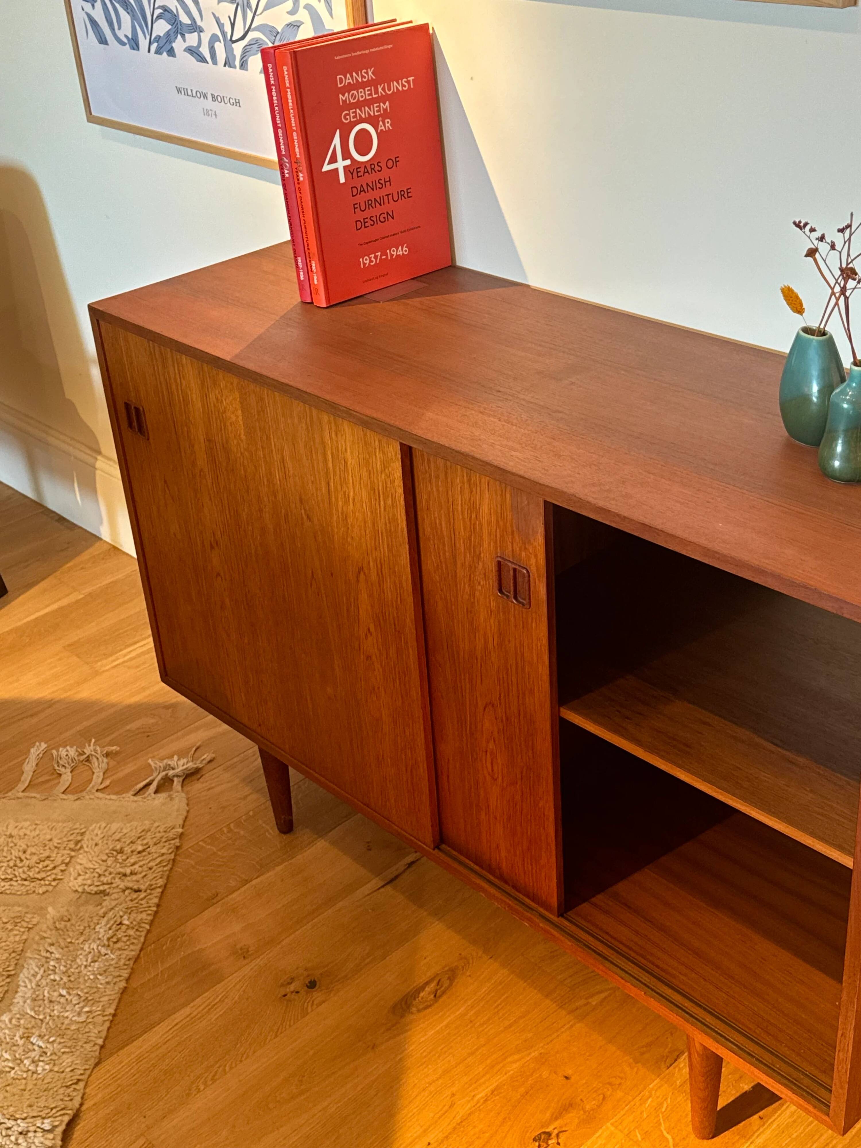 Small vintage Scandinavian teak sideboard "Matilda"