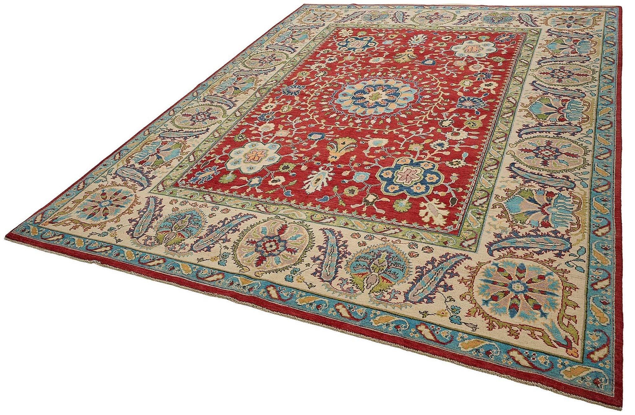 Turkish Handknotted Wool Oushak Rug 255 cm x 340 cm