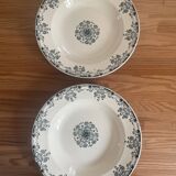 2 'Mignon' soup plates from Sarreguemines
