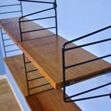 Vintage Danish beech shelf by Nisse Strinning for String, 1960s.