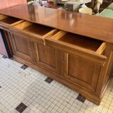 Cherry wood sideboard with 3 doors and 3 drawers