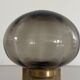 Pair of grey glass and chrome wall lights from the mid-century by N Leuchten, 1960s, Germany.