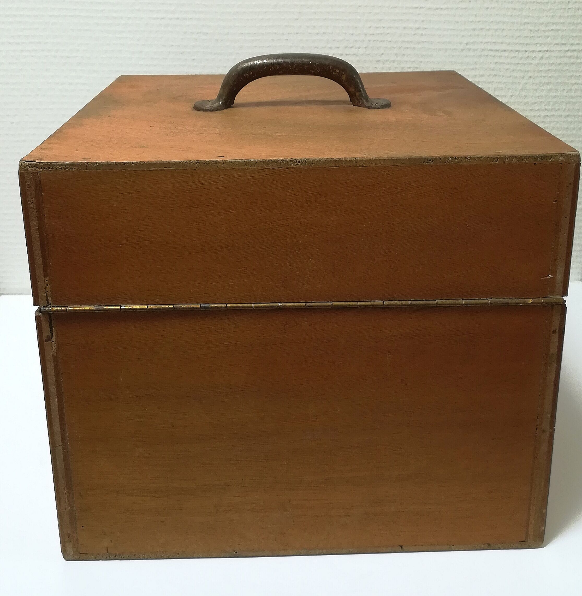 Vintage wooden filing box