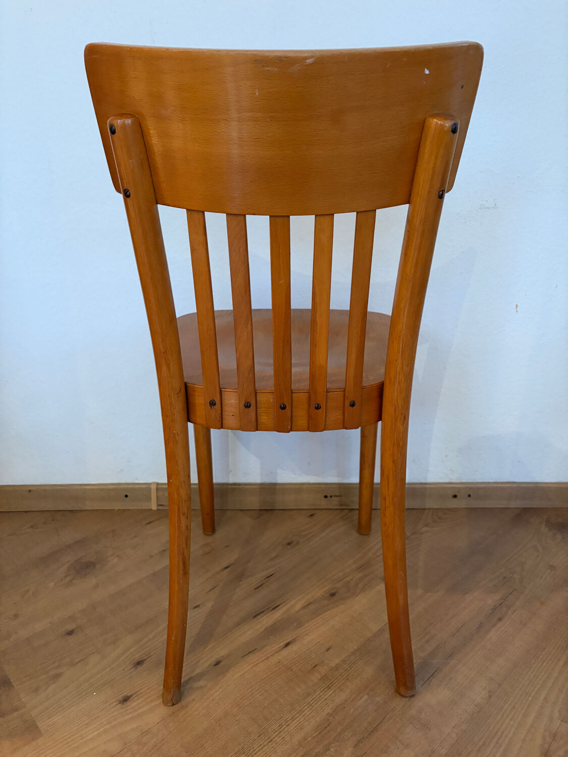 Pair of vintage bistro chairs, Netherlands, 1950s-60s