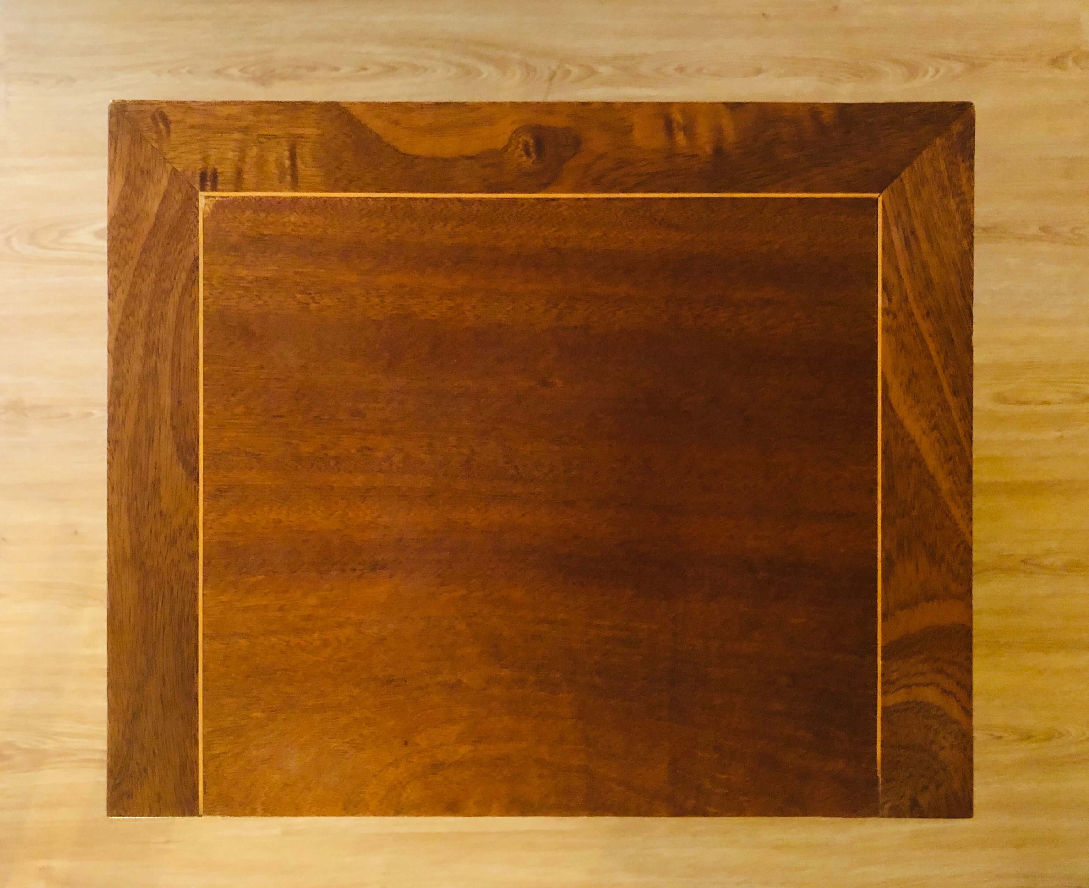 Bedside, walnut 3 drawers