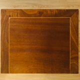 Bedside, walnut 3 drawers