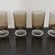Set of 6 water glasses Cavalier Luminarc smoked vintage 70'S