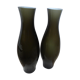 Paire de vases en verre taupe