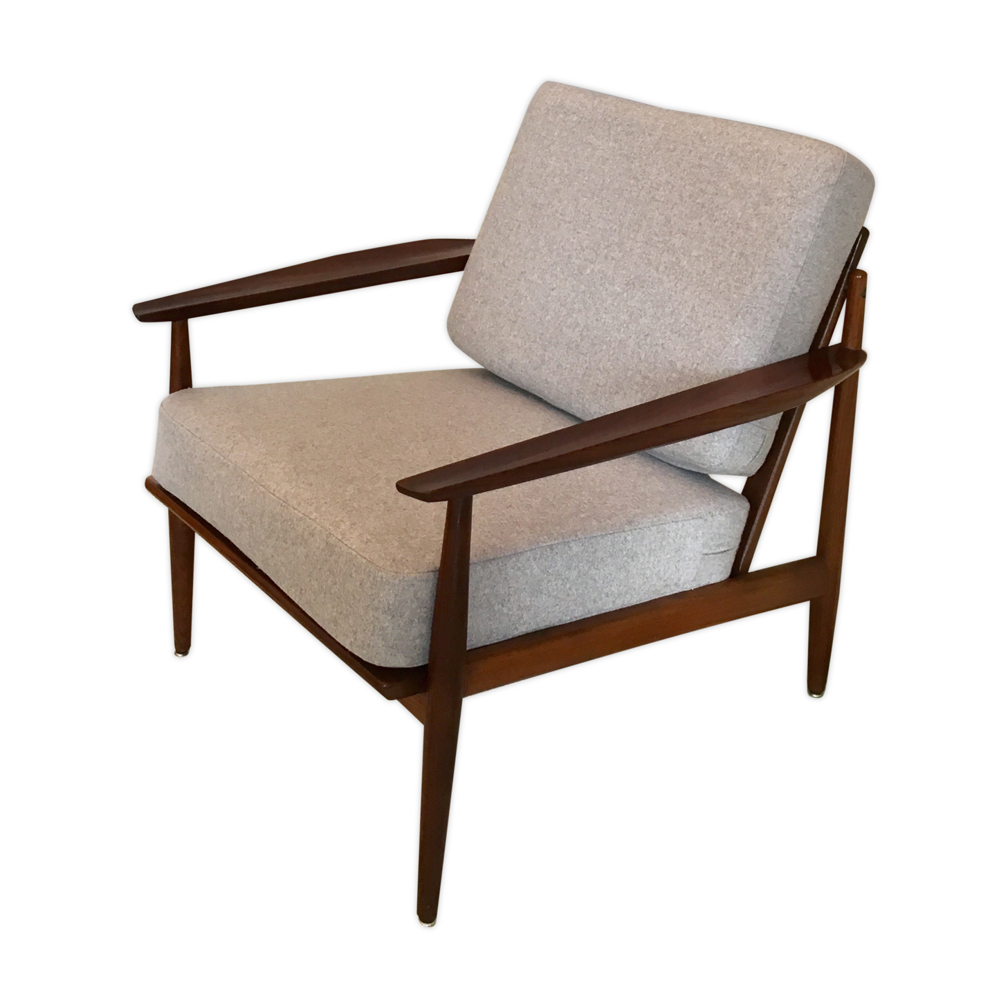 Danish midcentury teak easy chair by Arne Vodder