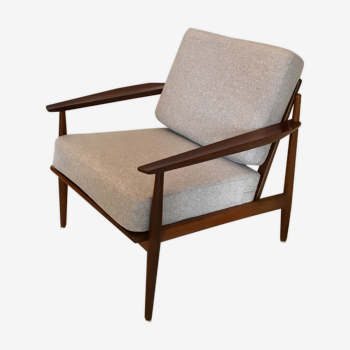 Danish midcentury teak easy chair by Arne Vodder