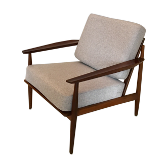 Danish midcentury teak easy chair by Arne Vodder